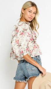 Emma Floral Top